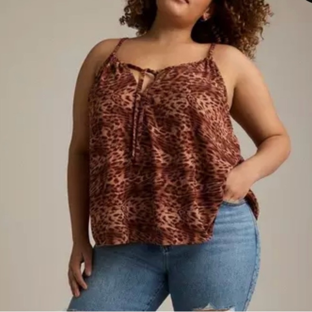 Torrid Festi Crinkle Gauze Halter Top